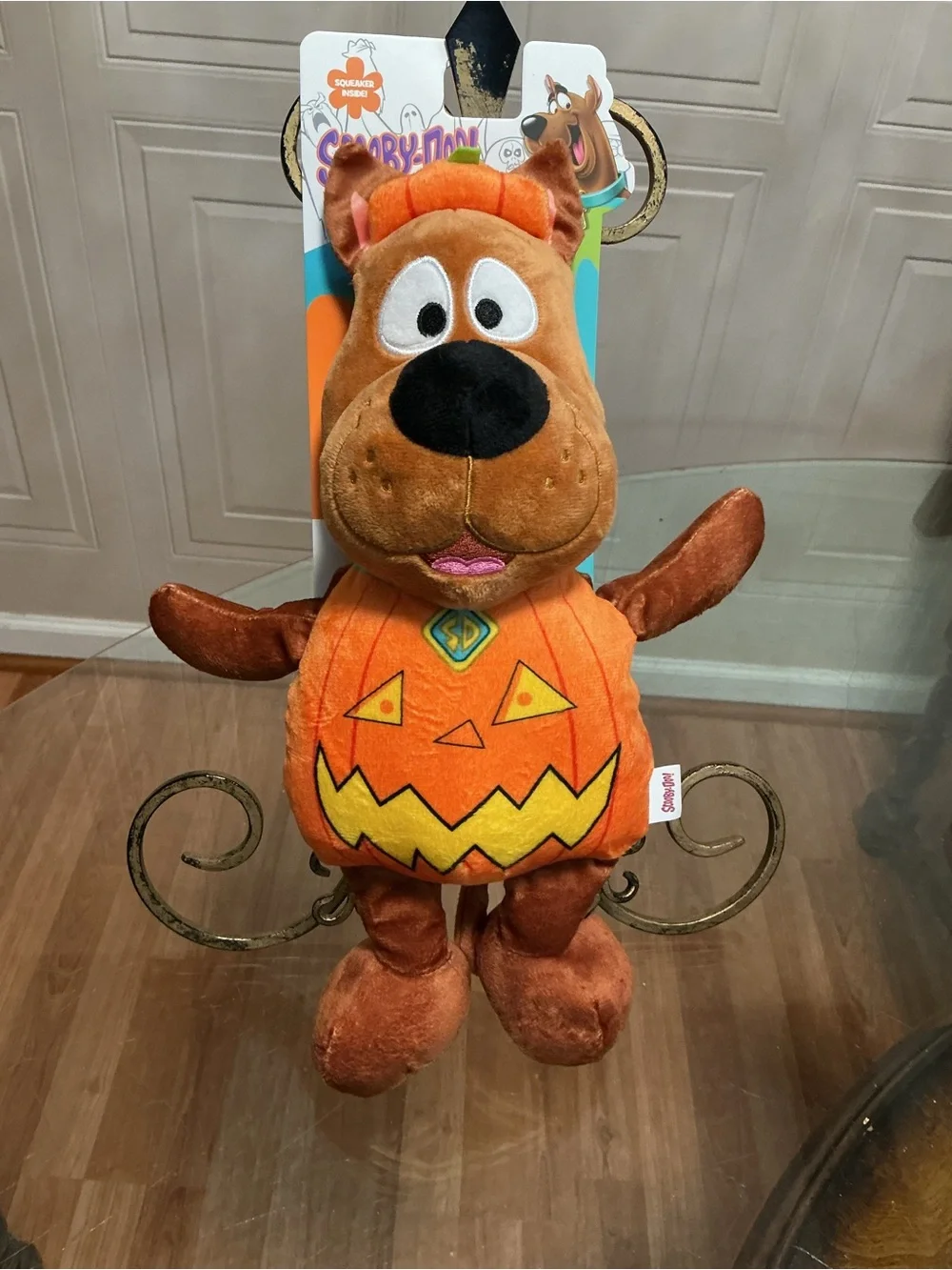 Cartoon Network Scooby Doo HALLOWEEN PUMPKIN 14” With Clinker & Squeaker